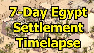 Forge of Empires Egypt Settlement 7Day Timelapse [upl. by Neelyahs]