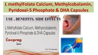 L methylFolate Calcium Methylcobalamin Pyridoxal5 Phosphate amp DHA Capsules  Coepreg Capsule [upl. by Casabonne617]