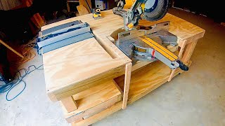 DIY Workbench With a SECRET [upl. by Yttak]