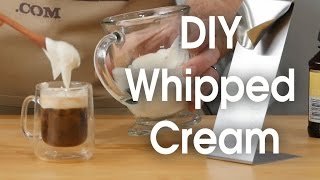 DIY whipped cream in 60 seconds [upl. by Arednaxela526]