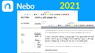 Handwriting to text conversion with NEBO ALL TIPS TRICKS amp FEATURES [upl. by Animrelliug]