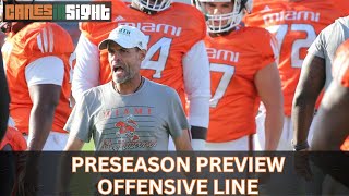 OFFENSIVE LINE CanesInSight Preseason Preview 20242025 [upl. by Sparky]