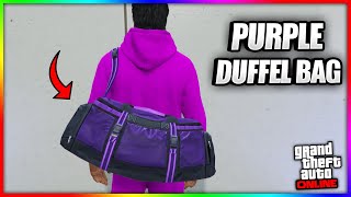 SUPER EASY HOW TO GET THE PURPLE DUFFEL BAG IN GTA 5 ONLINE After Patch 167 NO TRANSFER [upl. by Giarg210]