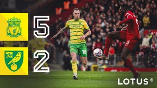 HIGHLIGHTS  Liverpool 52 Norwich City [upl. by Hanforrd]