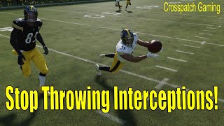 Madden NFL How to Stop Throwing Interceptions and Complete More Passes on AllMadden Difficulty [upl. by Dnar810]