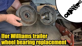 Ifor Williams wheel bearing replacement 1628 [upl. by Kwapong]