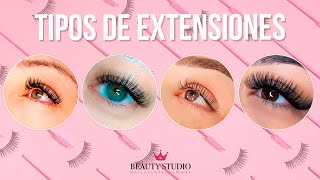 TIPOS DE EXTENSIONES DE PESTAÑAS ♥ Beauty Studio [upl. by Harleigh201]