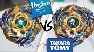 HASBRO VS TAKARA TOMY Fafnir F3 8Nt VS Drain Fafnir 8Nt  Beyblade Burst [upl. by Primo]