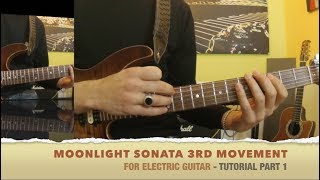 Moonlight Sonata  3rd movement   TUTORIAL w TAB  guitar lesson Part 1 [upl. by Izawa]