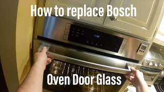 How to Replace Inner Glass on Bosch Wall Oven [upl. by Assyle]