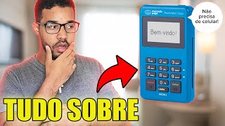 Comprei a maquininha POINT MINI CHIP DO MERCADO PAGO Como usar Configurar e Taxas [upl. by Ttezzil]