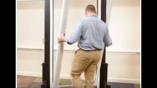 Installing a Retractable Screen Door  Andersen Windows [upl. by Enimrej]