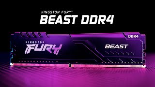 DDR4 memory with speeds up to 3733MHz – Kingston FURY Beast [upl. by Straus510]