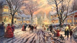 28 Popular Traditional Christmas Carols Christmas songs with Festive Art by THOMAS KINKADE [upl. by Sarita532]