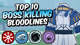 Top 10 BEST PVE Shindo Life Bloodlines [upl. by Goodard]