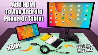 Add HDMI to any Android Phone Or Tablet with this 20 Adapter [upl. by Anu]