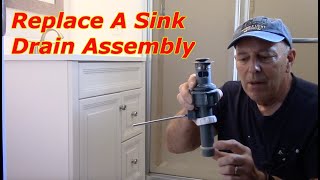 How To Replace A Bathroom Sink Drain Assembly [upl. by Edelstein]