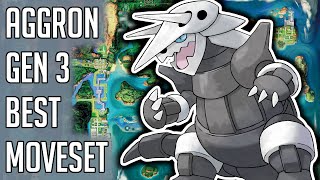 Aggron Gen 3 Best Moveset  Aggron Best Moveset Moves Pokemon Emerald Ruby Sapphire Red Green [upl. by Pall347]