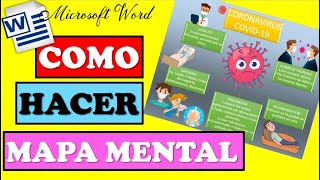 COMO HACER UN MAPA MENTAL CON WORD ✅ EN 5 MINUTOS✨ [upl. by Yerot964]