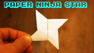 How to Make a Paper Ninja Star Shuriken  Origami [upl. by Kcirdla808]