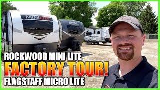 RockwoodFlagstaff RV Factory Tour Part 2 Mini Lite amp Micro Lite [upl. by Welbie116]