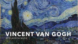 1080p60fps Art Classical MusicV1UHD Vincent Van Gogh Paintings 169 Size Classcal Piano Music [upl. by Leeda]