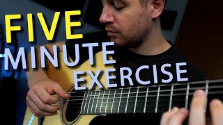 The Perfect Fingerpicking Guitar Exercise For a FIVE MINUTE Practice [upl. by Sitnerp70]