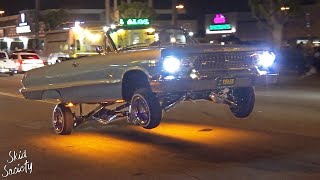 Lowrider Cars and Bikes Cruising Whittier Blvd LA [upl. by Nart]