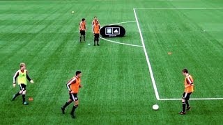 How to play like Spain  Fast combinations  Part One  Soccer passing drill [upl. by Mart]