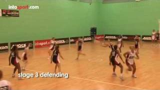 Netball Game Essential Defending Skills [upl. by Atiuqat]