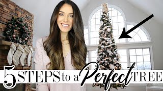 5 STEPS To Decorating The PERFECT Christmas Tree [upl. by Meuser17]