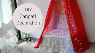 DIY Ganpati Decoration  Home Decor [upl. by Lraed175]