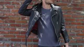 Schott NYC Perfecto Leather Jacket  Details [upl. by Semmes901]