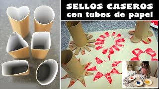 Sellos caseros con tubos de papel higiénico [upl. by Bass996]