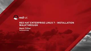 Red Hat Enterprise Linux 7  Installation Walkthrough [upl. by Ahsiened]