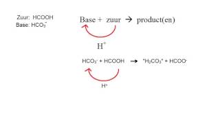 opstellen van reactievergelijking met zwakke zuren en basen [upl. by Rozelle497]