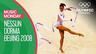 Almudena Cid Performs Rhythmic Gymnastics to Nessun Dorma at Beijing 2008  Music Monday [upl. by Nediarb]