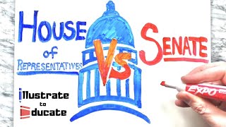 House of Representatives VS Senate  What is the difference between the House and the Senate [upl. by Nevsa281]