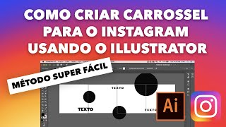 Como criar carrossel para o Instagram usando o Illustrator [upl. by Euphemia549]