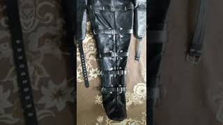 How to make made Leather sleepsack body bag leather Straitjacket [upl. by Dawna]