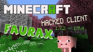 Minecraft 172  175  Hacked Client  Faurax  PVP proved Client HD [upl. by Horodko922]