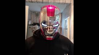 AutoKing MK5 Ironman Helmet demo [upl. by Ahseikram]