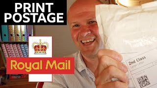 HOW TO BUY ONLINE POSTAGE UK Print your own stamps Be your own Post Office [upl. by Annoyk]