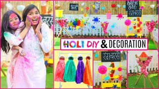 Budget Friendly HOLI DIY amp Decoration Ideas  DIYQueen [upl. by Marleen]