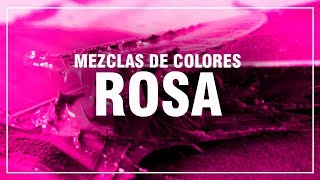 CÓMO HACER EL COLOR ROSA 🌷 Rosa Claro Rosa Palo Rosa Coral 🎨 MEZCLAS DE COLORES FÁCIL [upl. by Ahsele]