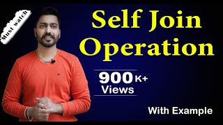 Lec40 Self Join operation with Example  Database Management System [upl. by Snah978]