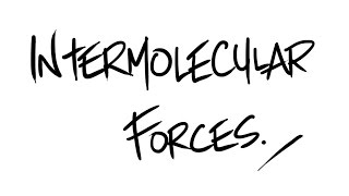 AQA ALevel Chemistry  Intermolecular Forces [upl. by Kaplan565]