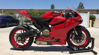 2014 Ducati Panigale 899  Termignoni Exhaust Sound Clip Walk Around [upl. by Deryl]