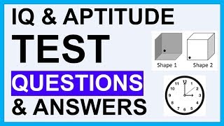 IQ AND APTITUDE TEST QUESTIONS AND ANSWERS How To Pass Psychometric Tests [upl. by Pinsky]