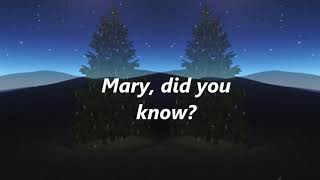 Pentatonix  Mary Did You Know Lyrics [upl. by Franckot115]